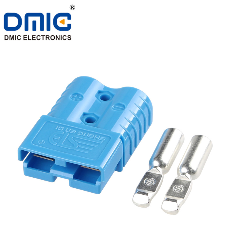 120A Blue 2Pin Forklift Bettery Connector For Battery Charging Plug